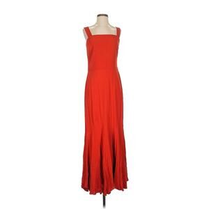 Ralph Lauren Red Square Neck Sleeveless Maxi Gown Mermaid 4